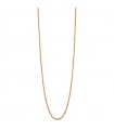 Unoaerre Necklace - Golden Bronze Choker with Rope Chain - 50 cm