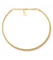 Unoaerre Necklace - in Gilded Bronze with Golden Rat's Tail Chain