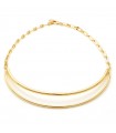 Unoaerre Necklace - Line in Gilded Bronze with Double Rigid Wire