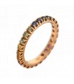 Veretta Crieri Ring - Rainbow in 18K Rose Gold with Multicolor Sapphires 1.05 ct - Size 16 - 0