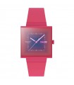 Orologio Swatch - Essentials Squarely Berry Tempo e Data 42mm Blu