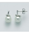 Miluna Women's Earrings with Queen Pearls and Diamonds - 0