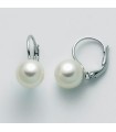 Miluna Woman's Earrings - in White Gold with 8.5-9 mm Pearls - 0