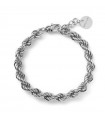 Unoaerre Bracelet - Korda in White Bronze with Rope Chain - 0