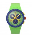 Orologio Swatch - Essentials Flowing Freshly Cronografo 42mm Verde e Giallo