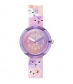 Flik Flak Watch for Kids - Friends Fur-Ever Cutie Kitty Time Only 32mm Pink with Kittens