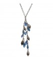 Women's Boccadamo Necklace - in 925% Silver with Blue Crystals