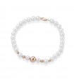 Lelune Bracelet - Young with 5.5-6 mm Cultured Pearls and 18K Rose Gold Spheres - 0