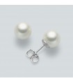 Miluna Woman's Earrings - in White Gold with 4,5-5 mm Pearls - 0
