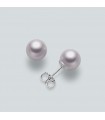 MILUNA TWINS QUEEN EARRINGS WITH PEARLS - 0