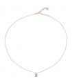 Rue Des Mille Choker - in 925% Silver Goldened with Letter D and White Zircons