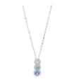 Boccadamo Necklace - Sophie in 925% Silver with Pendant Crystals and White Zircons