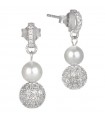 Orecchini Boccadamo - Perle in Argento 925% Rodiato con Perla 6mm e Boule