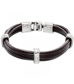 Uno De 50 Men's Va de Trenza Leather Bracelet - 0