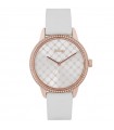 Orologio Rosato da Donna - Solo Tempo Rose Gold 36mm Bianco con Zirconi