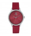 Orologio Rosato da Donna - Solo Tempo 36mm Rosso con Microzirconi