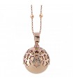 Boccadamo Rose Gold Necklace with Woman's Sound Pendant - 0