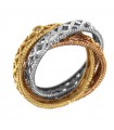 Lorenzo Ungari Woman Ring - 3Chic in 18k Rose, White and Yellow Gold - 0