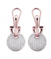 Bronzallure Woman Earrings - Round with Very High Pavè