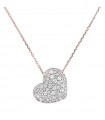 Collana Bronzallure Donna - Altissima Pendente a Cuore con Pavè di Cubic Zirconia