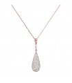 BRONZALLURE DROP PENDANT NECKLACE