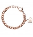 Bronzallure Purity Bracelet with Mother of Pearl Heart Pendant for Woman