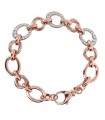Bronzallure Woman Bracelet - Very High with Oval Links and Zircons