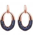 Bronzallure Woman Earrings - Aurora Oval with Gray Nano Gem