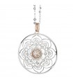 BOCCADAMO NECKLACE WITH PENDANT MANDALA AND ZIRCONS