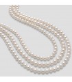 Collana Miluna da Donna - con Filo di Perle Freshwater 5 - 5,5 mm e Chiusura in Oro Bianco 18 carati