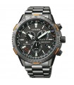 Orologio Citizen Uomo - Radiocontrollato Crono Pilot Eco-Drive 45mm Nero