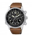 Orologio Citizen Uomo - Radiocontrollato Crono Pilot Eco-Drive 45mm Nero