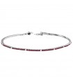 Bracciale Tennis Davite & Delucchi con Diamanti e Rubini da Donna