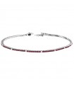 Davite & Delucchi Tennis Bracelet with Diamonds and Rubies for Women - 0