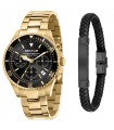 Sector Watch Set Man - 230 Black Gold 40mm with Leather Bracelet - 0