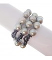 Rajola Woman - Diva Bracelet with Biwa Pearls and Blue Spinel - 0