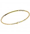 Zancan Bracelet for Men - Insignia Gold in Yellow Gold and White Gold with Brilliant - 0