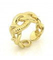 Unoaerre Woman's Open Ring - Yellow Bronze Grumetta - 0