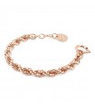 Unoaerre Woman's Bracelet - Rose Bronze Rope Chain 18 cm - 0