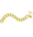 Unoaerre Woman's Bracelet - in Yellow Bronze Groumette Chain 21 cm - 0