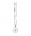 Zancan Necklace for Men - Insignia Gold in White Gold with Compass Rose - 0