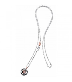 Collana Zancan per Uomo - Insignia Oro Bianco - Croce - EC595BR