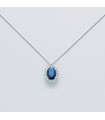 MILUNA NECKLACE WITH SAPPHIRE AND DIAMONDS - 0