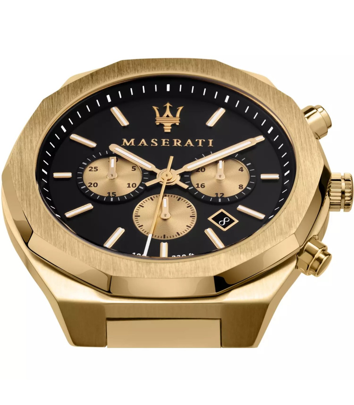 Maserati Men's Watch - Chronograph Style 45mm Golden Black - 0