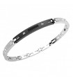 Zancan Bracelet with Black Spinels and White Sapphires for Men - 0