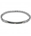 Zancan Bracelet for Men - Hi Teck in Steel with Black Spinels - 0