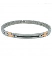 Zancan Bracelet for Men - Hi Teck in Steel with Black Spinels - 0