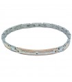 Zancan Bracelet for Men - Hi Teck in Steel with Black Spinel - 0