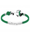 Zancan Bracelet for Men - Regatta in Blue and Green Kevlar with Anchor - 0