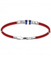 Zancan Bracelet for Men - Red Kevlar Regatta with Nautical Flag - 0